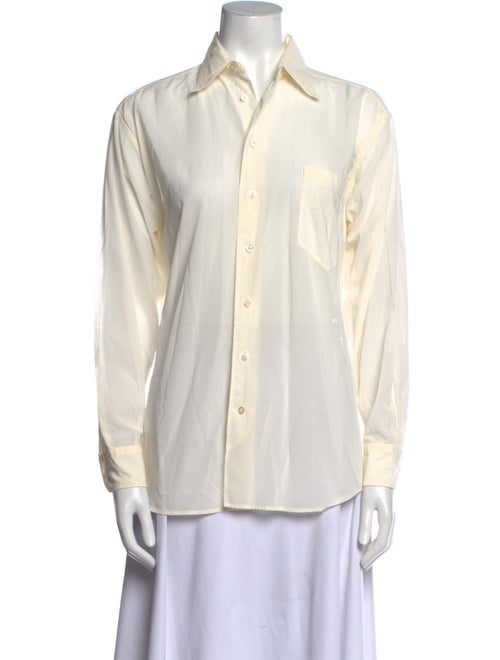 Ralph Lauren Collection Long Sleeve Button-Up Top