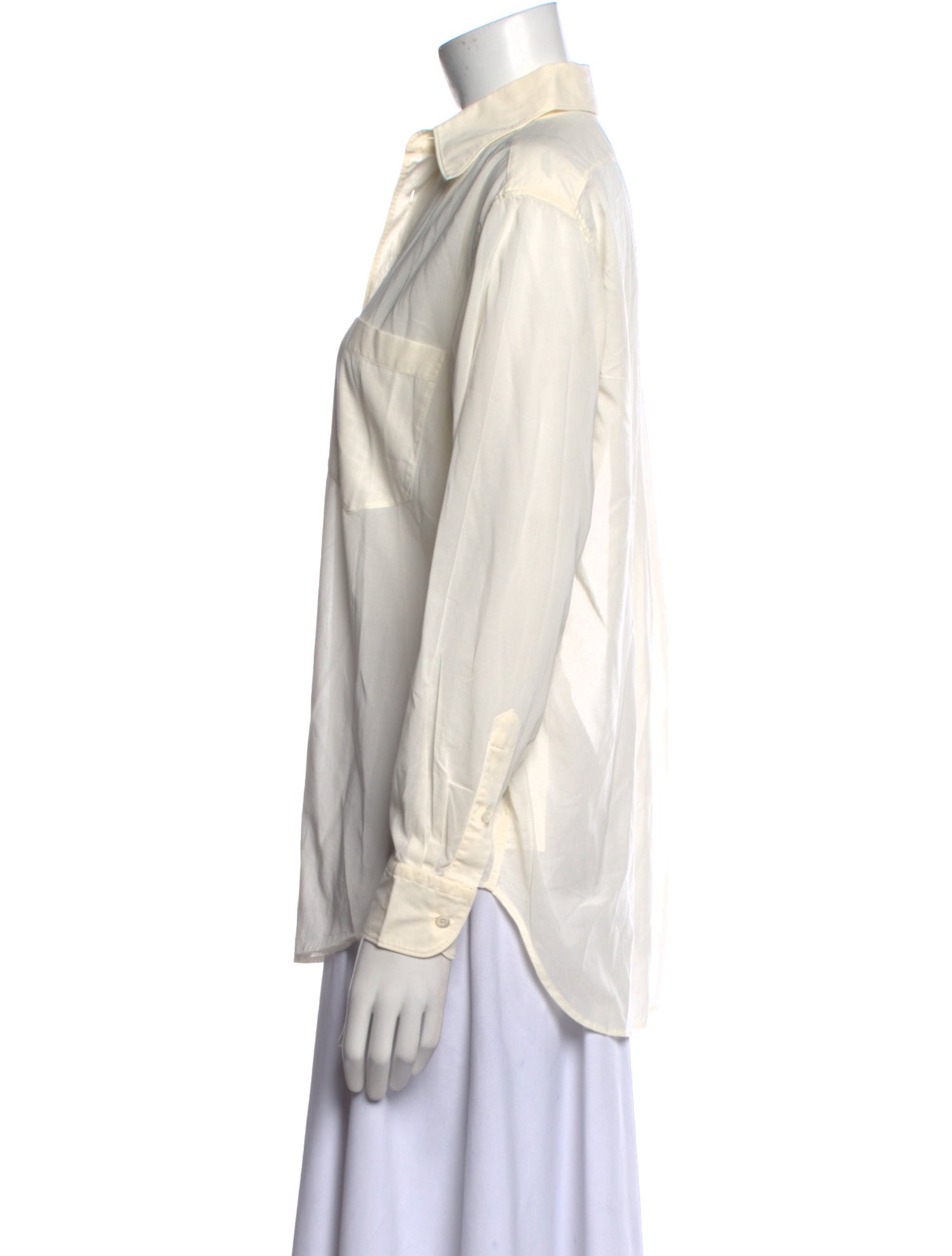 Ralph Lauren Collection Long Sleeve Button-Up Top