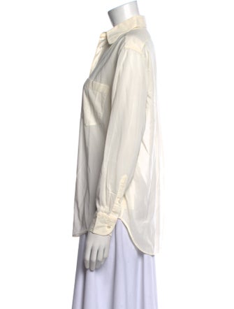 Ralph Lauren Collection Long Sleeve Button-Up Top