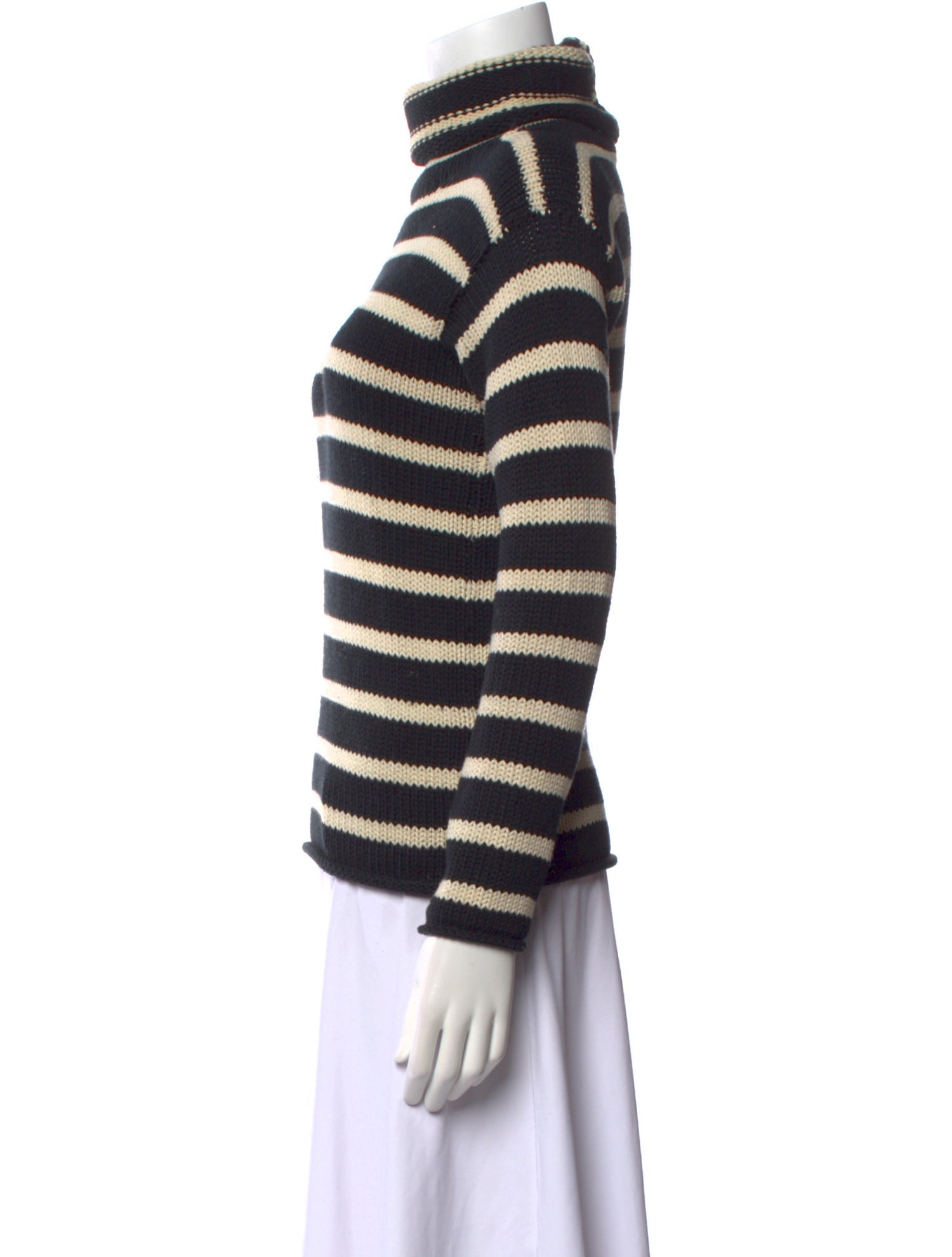 Ralph Lauren Collection Striped Turtleneck Sweater