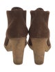 Ralph Lauren Collection Suede Leather Trim Embellishment Lace-Up Boots