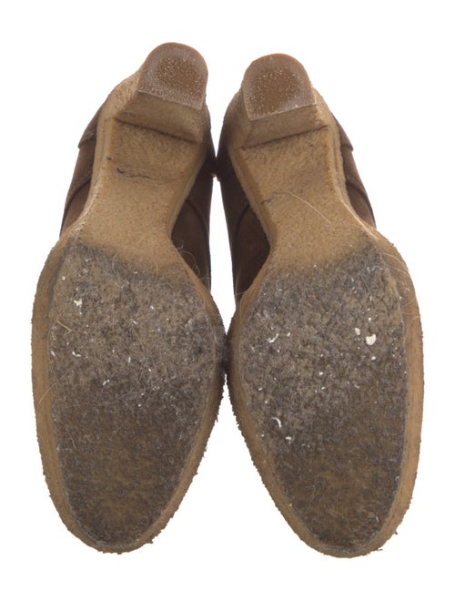 Ralph Lauren Collection Suede Leather Trim Embellishment Lace-Up Boots