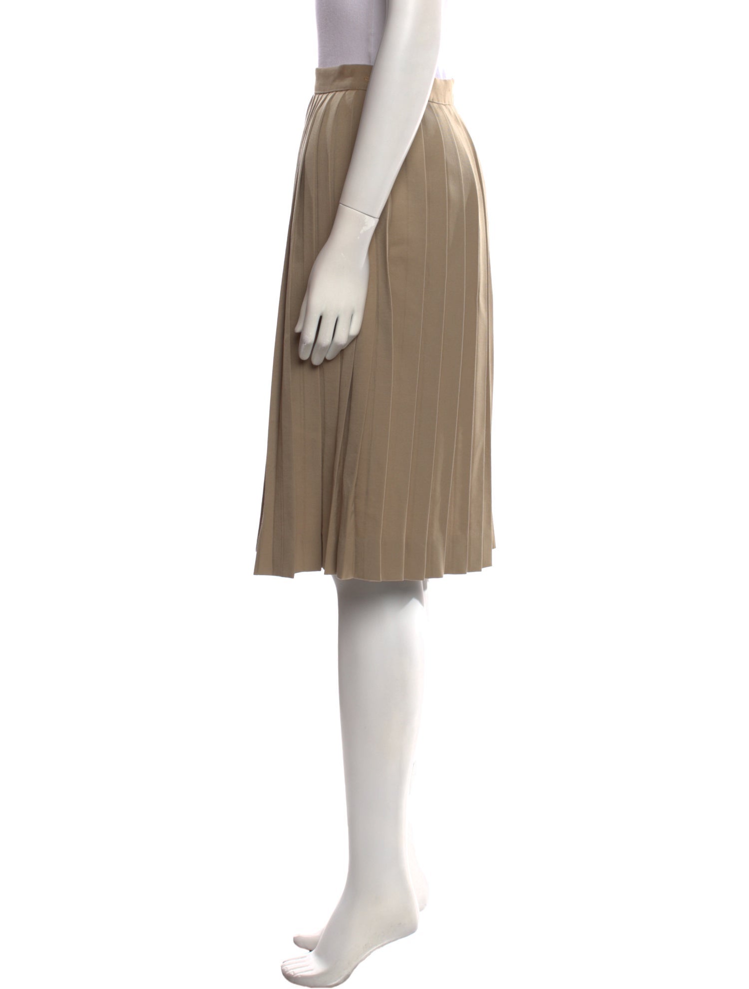 Ralph Lauren Collection Pleated Accents Knee-Length Skirt