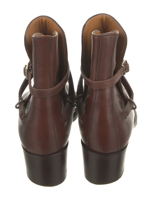 Ralph Lauren Collection Leather Moto Boots