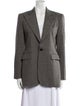 Ralph Lauren Collection Wool Houndstooth Print Blazer