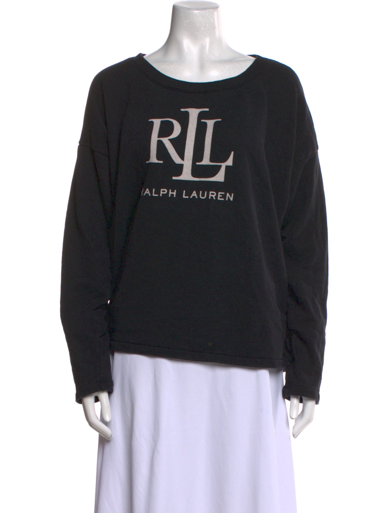 Lauren by Ralph Lauren Graphic Print Scoop Neck Sweater