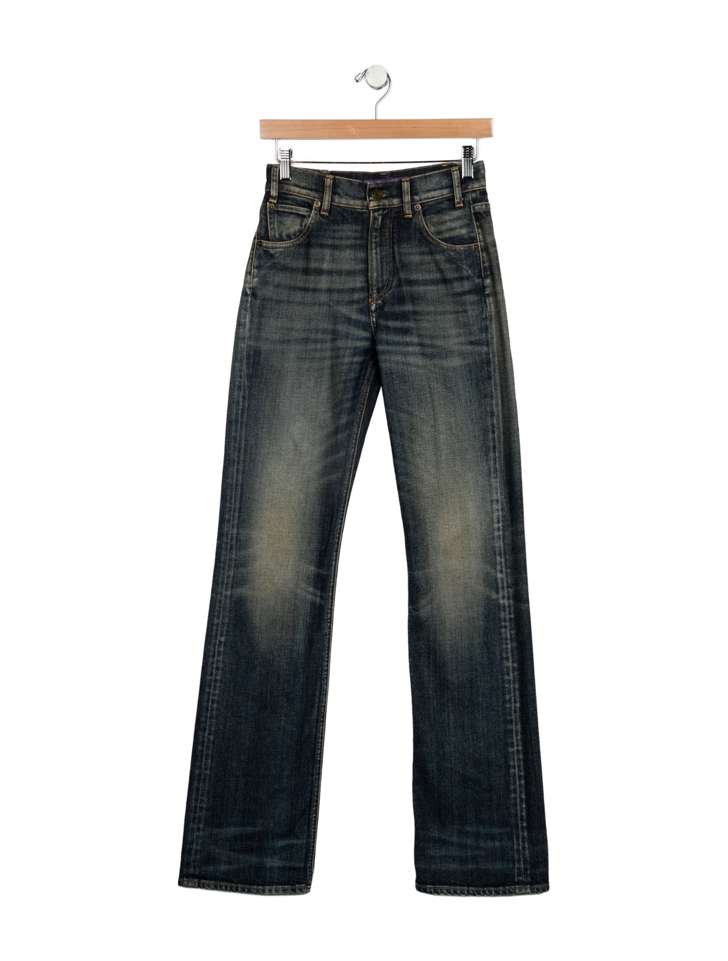 Ralph Lauren Collection Mid-Rise Straight Leg Jeans