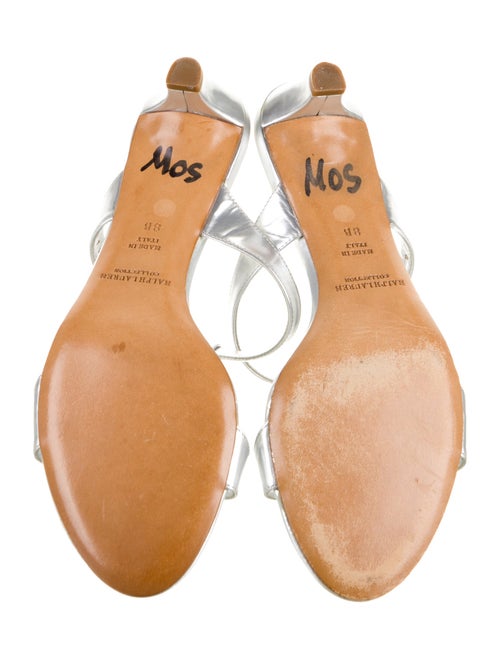 Ralph Lauren Collection Leather T-Strap Sandals