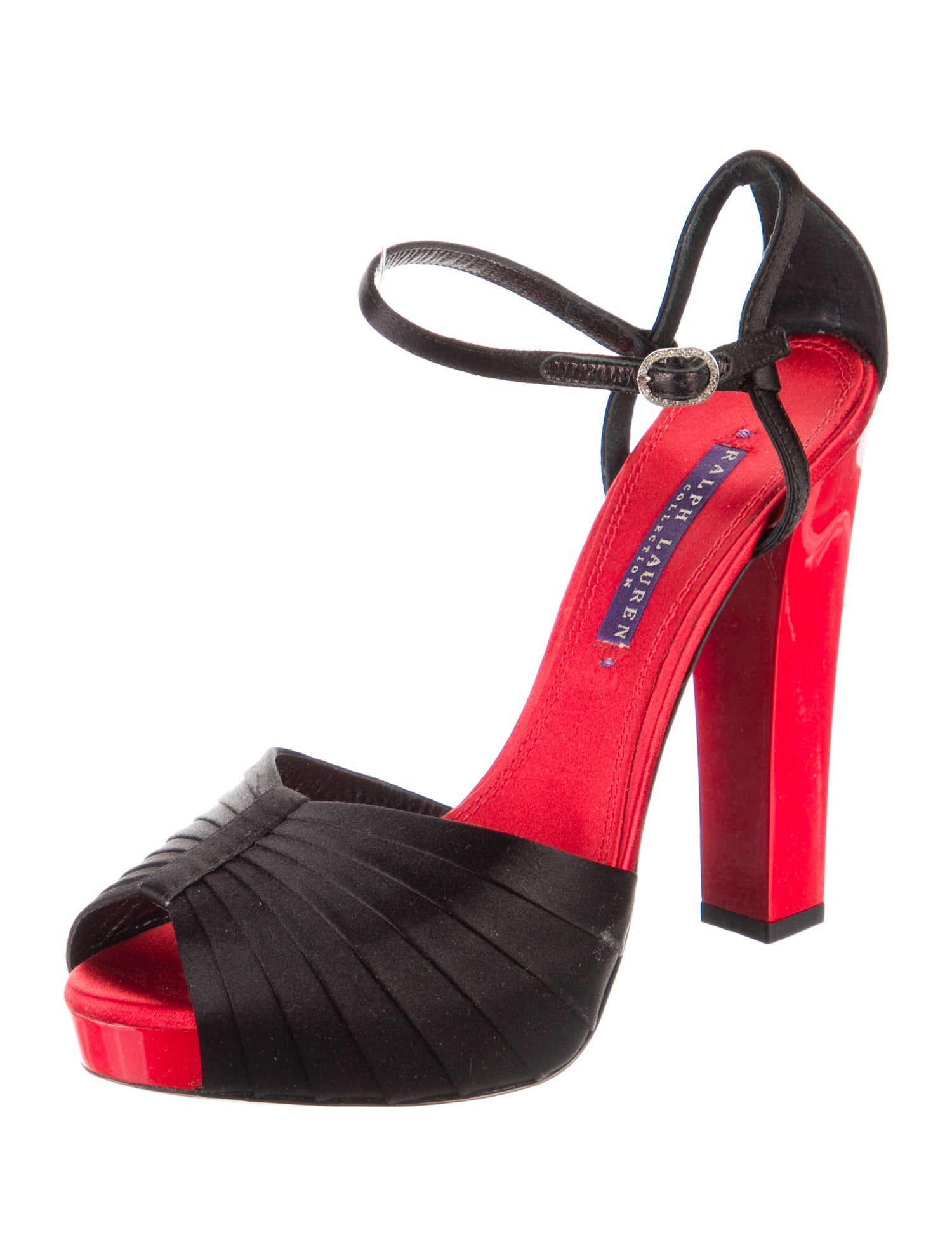 Ralph Lauren Collection Satin D'Orsay Pumps