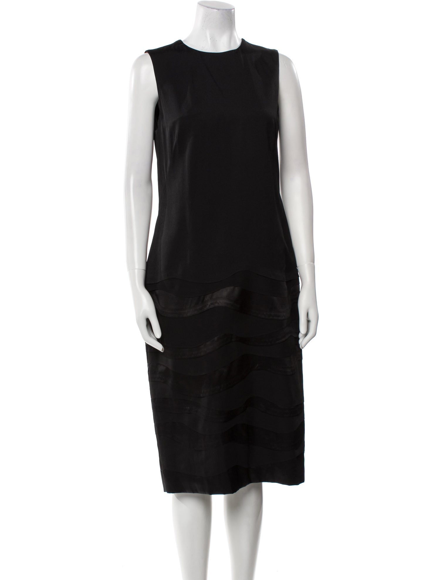 Ralph Lauren Collection Crew Neck Midi Length Dress