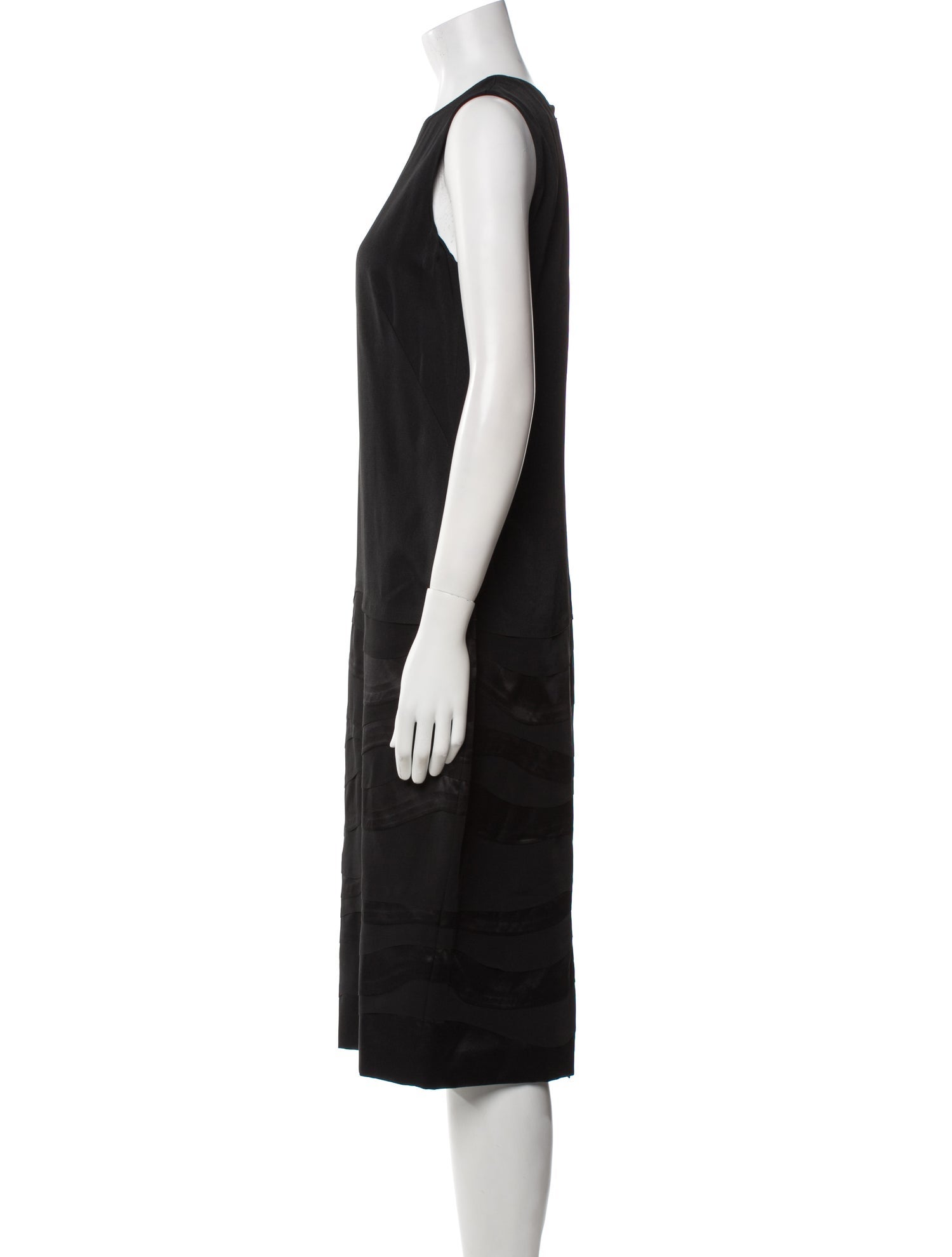Ralph Lauren Collection Crew Neck Midi Length Dress
