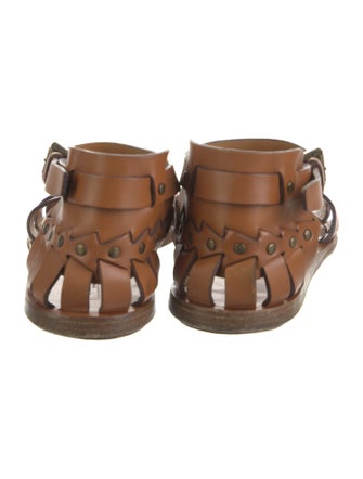 Ralph Lauren Collection Leather Studded Accents Gladiator Sandals