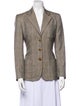 Ralph Lauren Collection Cashmere Plaid Print Blazer