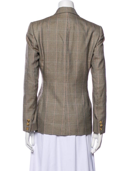 Ralph Lauren Collection Cashmere Plaid Print Blazer