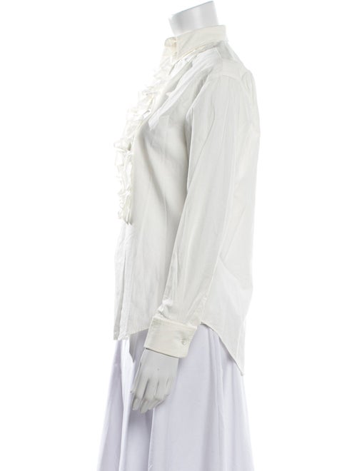 Ralph Lauren Collection Long Sleeve Button-Up Top
