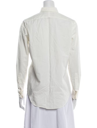 Ralph Lauren Collection Long Sleeve Button-Up Top