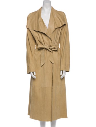 Ralph Lauren Collection Suede Trench Coat