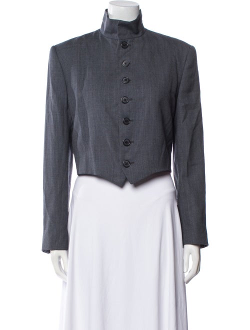 Ralph Lauren Collection Wool Striped Evening Jacket