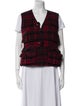Ralph Lauren Collection Cashmere Plaid Print Vest