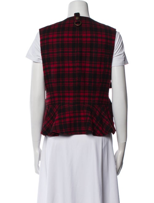 Ralph Lauren Collection Cashmere Plaid Print Vest