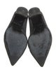 Ralph Lauren Collection Denim Leather Trim Embellishment Flats