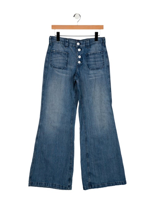 Ralph Lauren Collection Mid-Rise Wide Leg Jeans