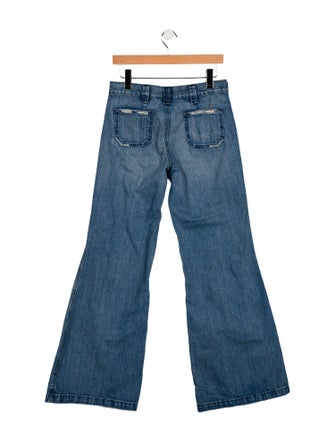 Ralph Lauren Collection Mid-Rise Wide Leg Jeans