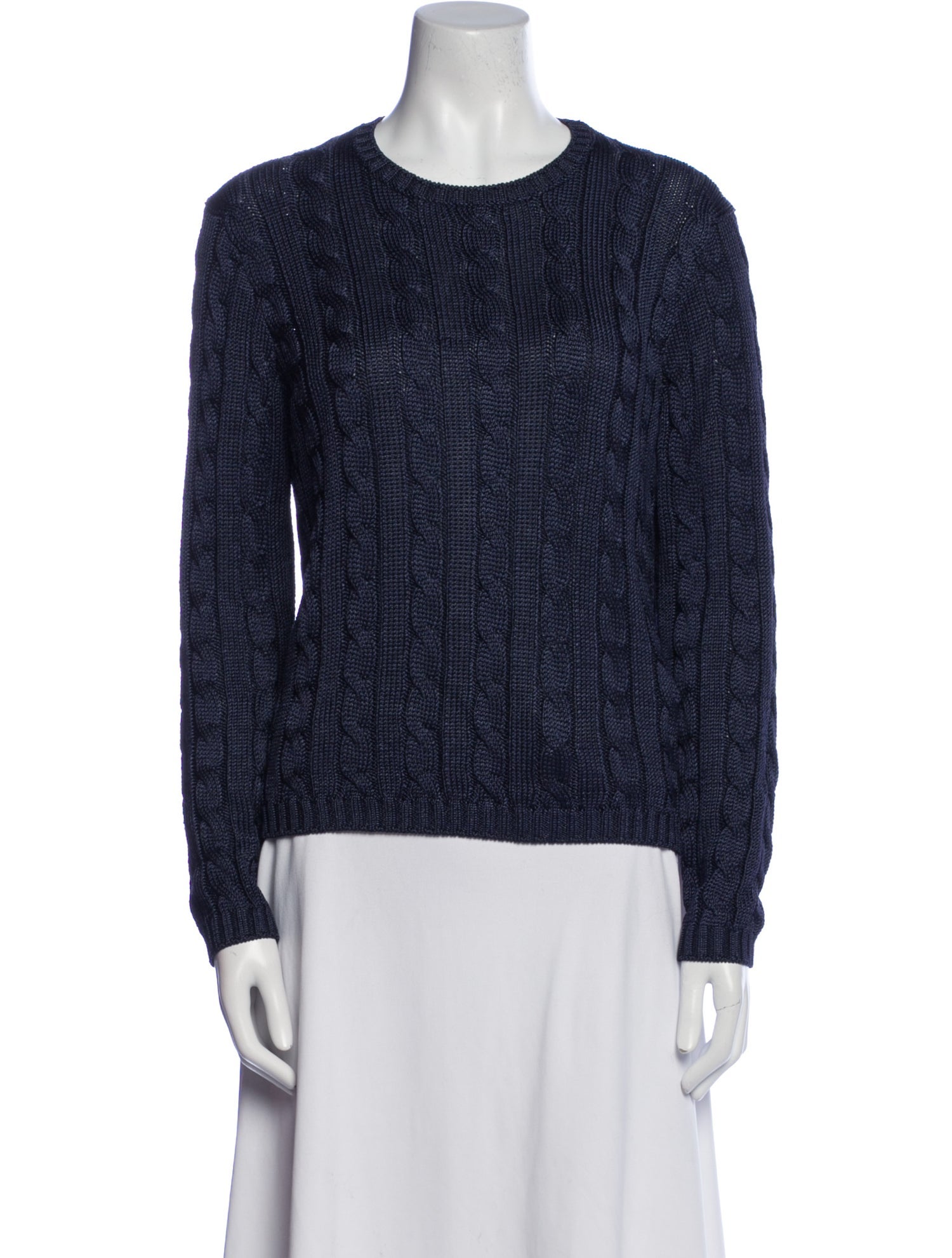 Ralph Lauren Collection Silk Crew Neck Sweater