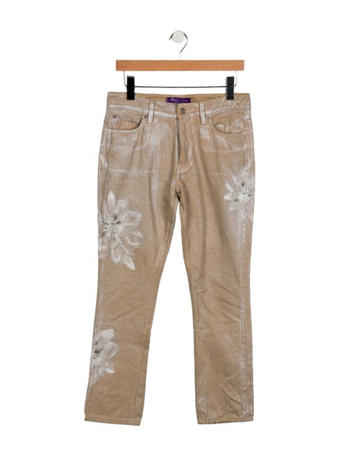 Ralph Lauren Collection High-Rise Straight Leg Jeans