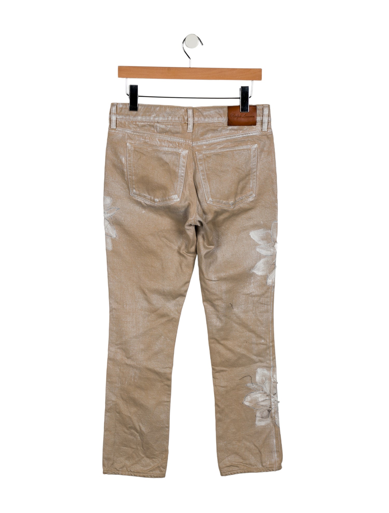 Ralph Lauren Collection High-Rise Straight Leg Jeans