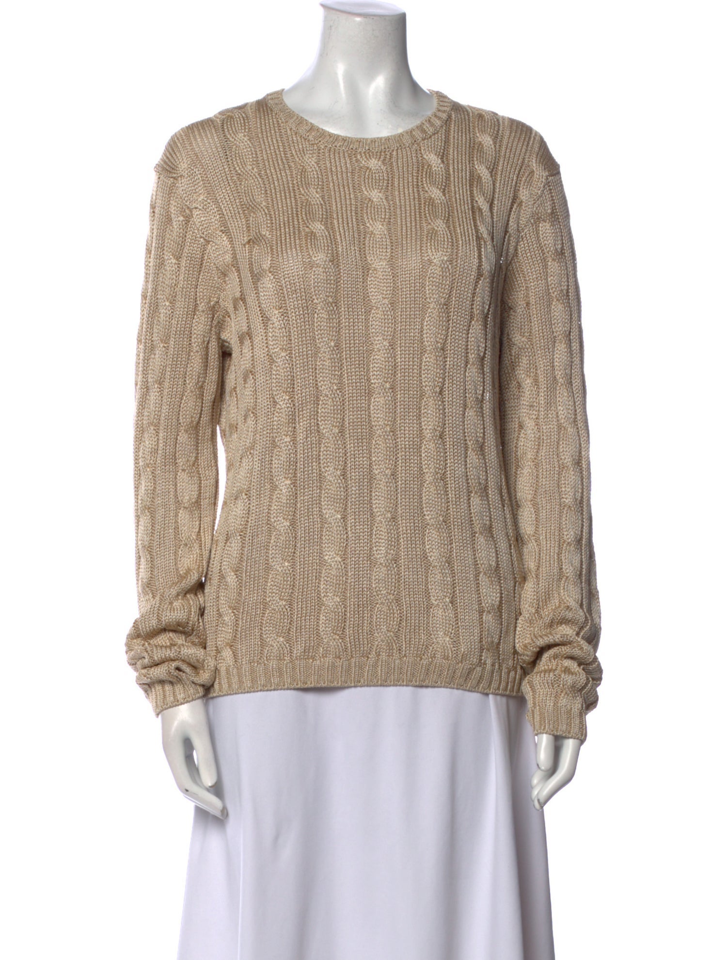 Ralph Lauren Collection Silk Crew Neck Sweater