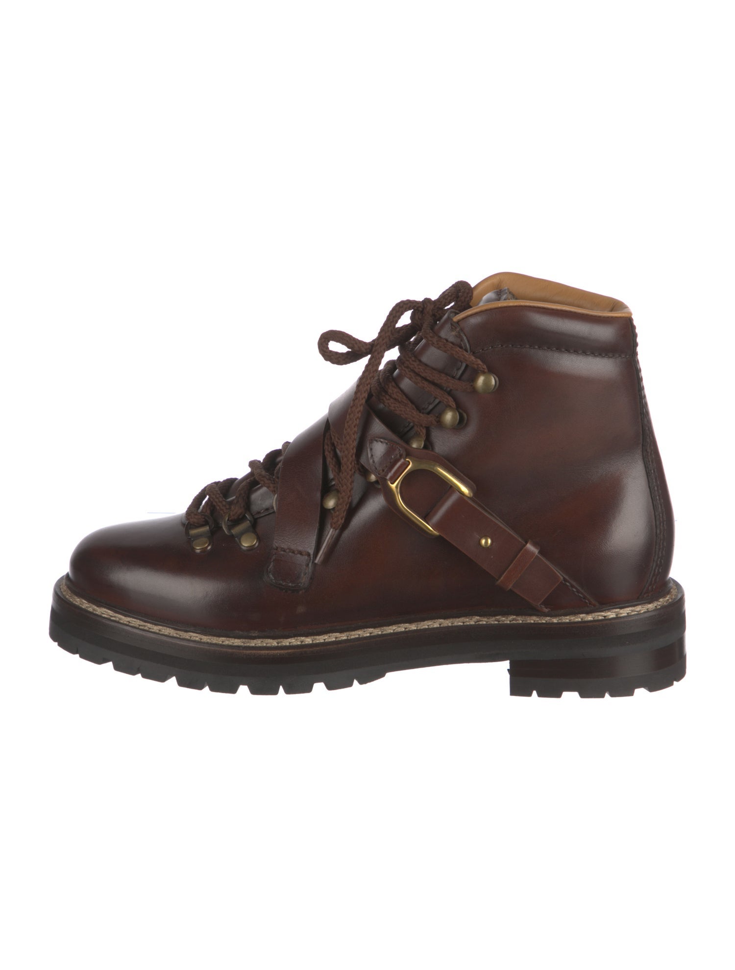 Ralph Lauren Collection Leather Combat Boots