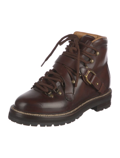 Ralph Lauren Collection Leather Combat Boots