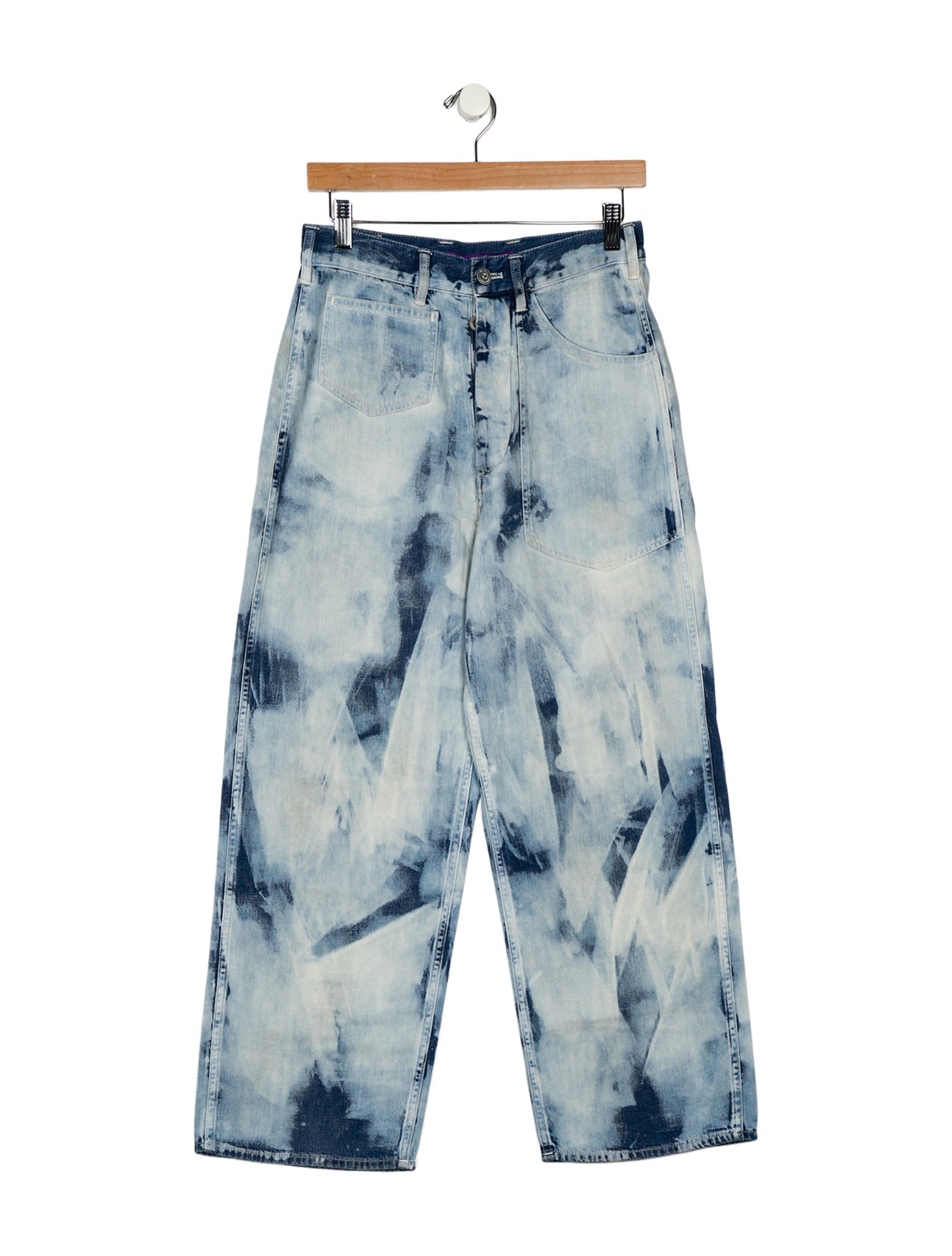 Ralph Lauren Purple Label High-Rise Wide Leg Jeans