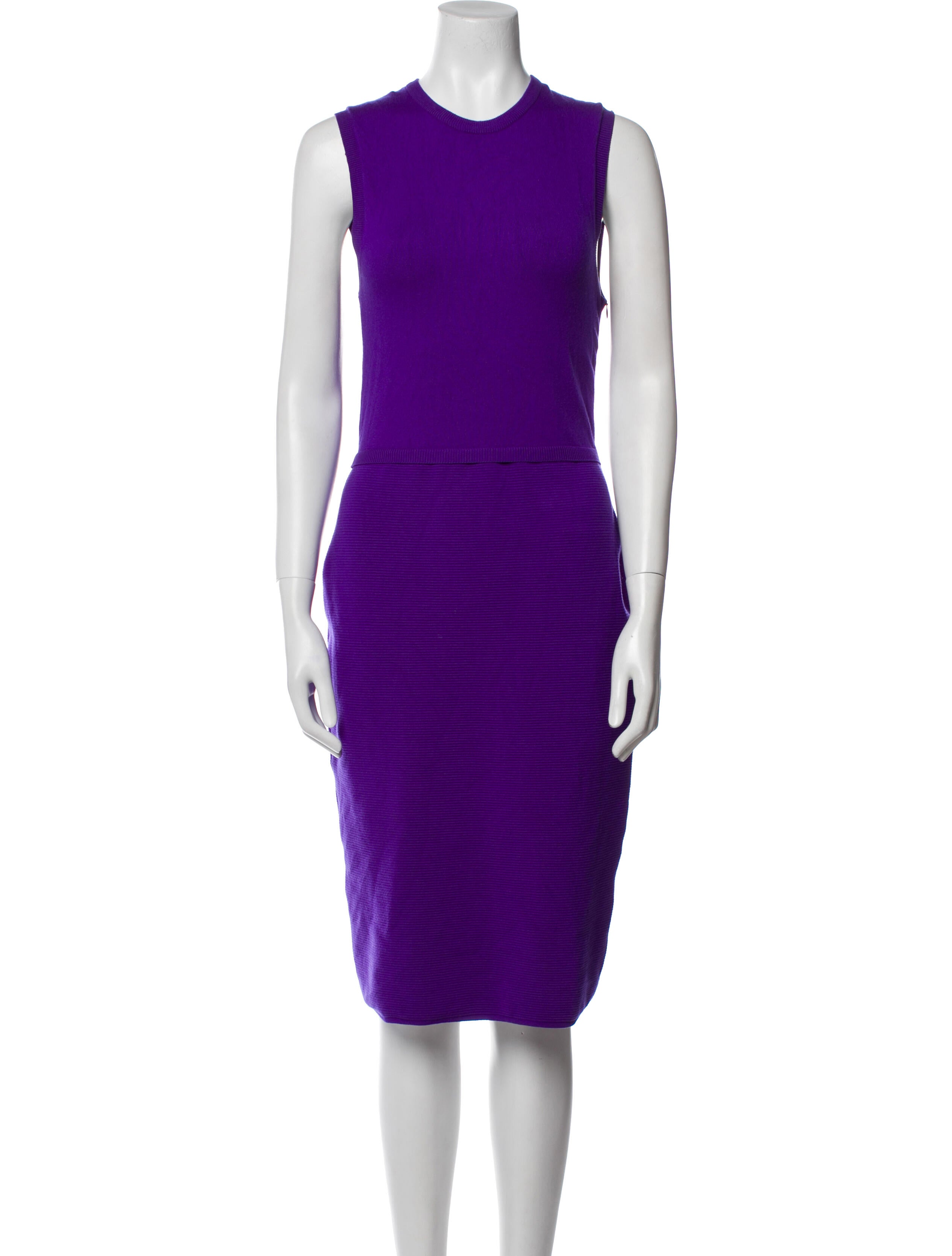 Ralph Lauren Collection Merino Wool Midi Length Dress