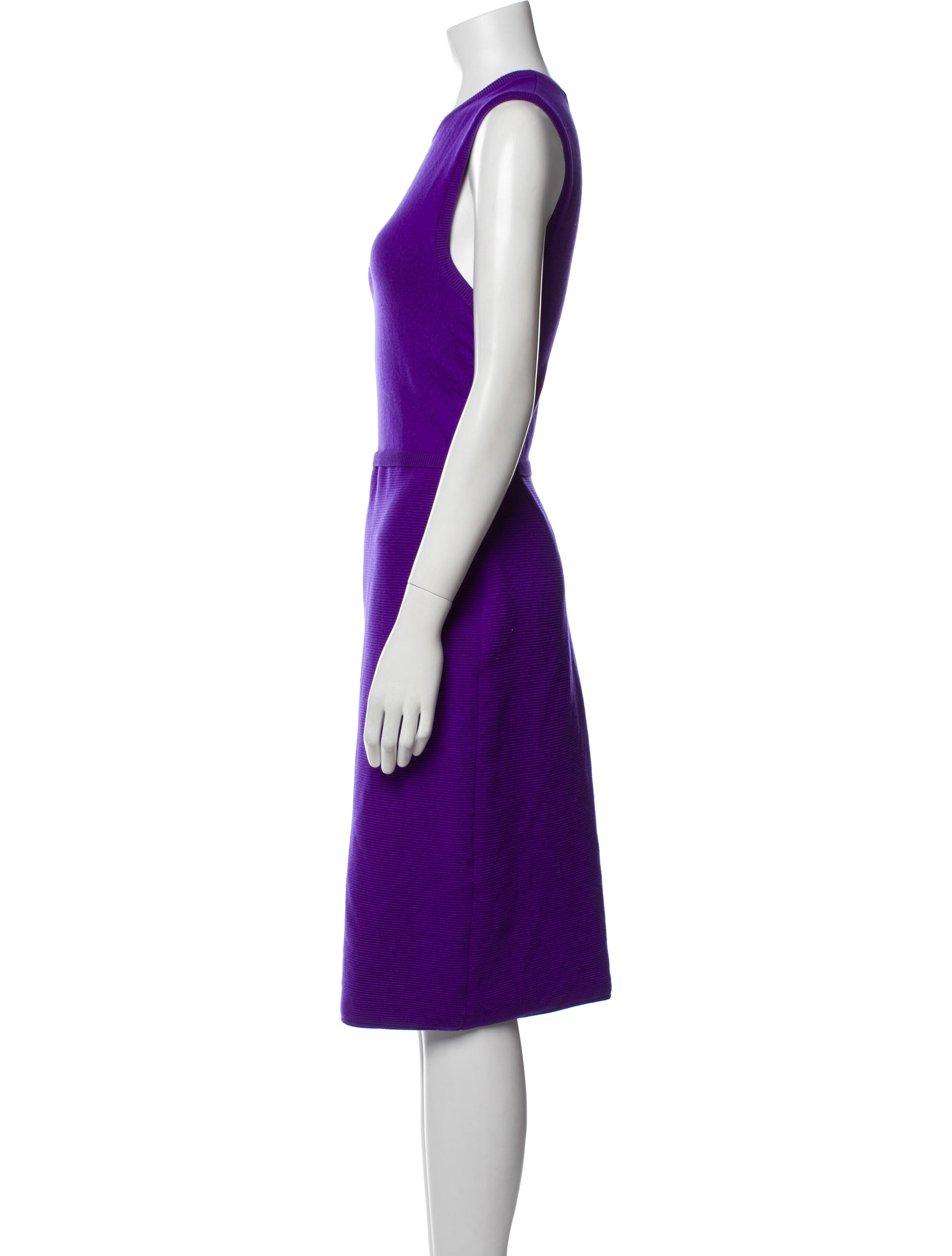 Ralph Lauren Collection Merino Wool Midi Length Dress