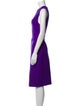 Ralph Lauren Collection Merino Wool Midi Length Dress