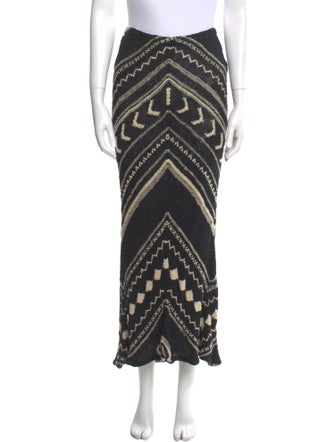 Ralph Lauren Collection Silk Midi Length Skirt