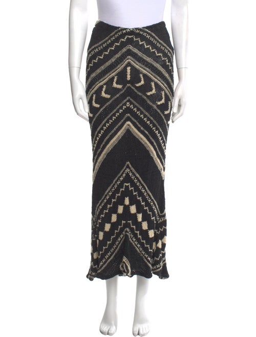 Ralph Lauren Collection Silk Midi Length Skirt