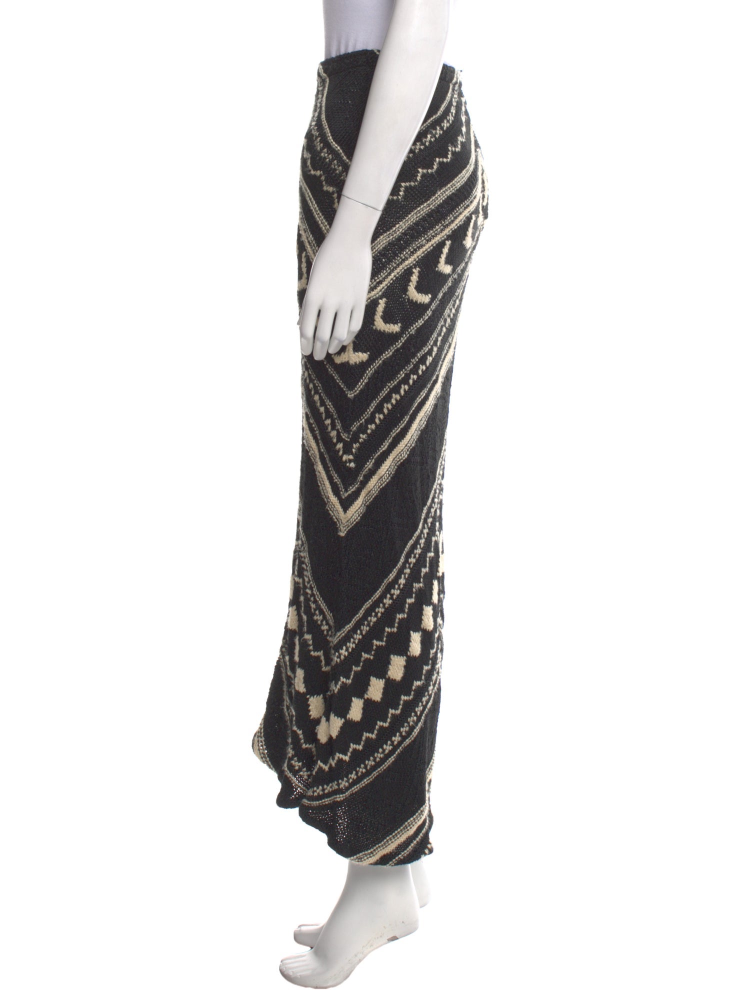 Ralph Lauren Collection Silk Midi Length Skirt