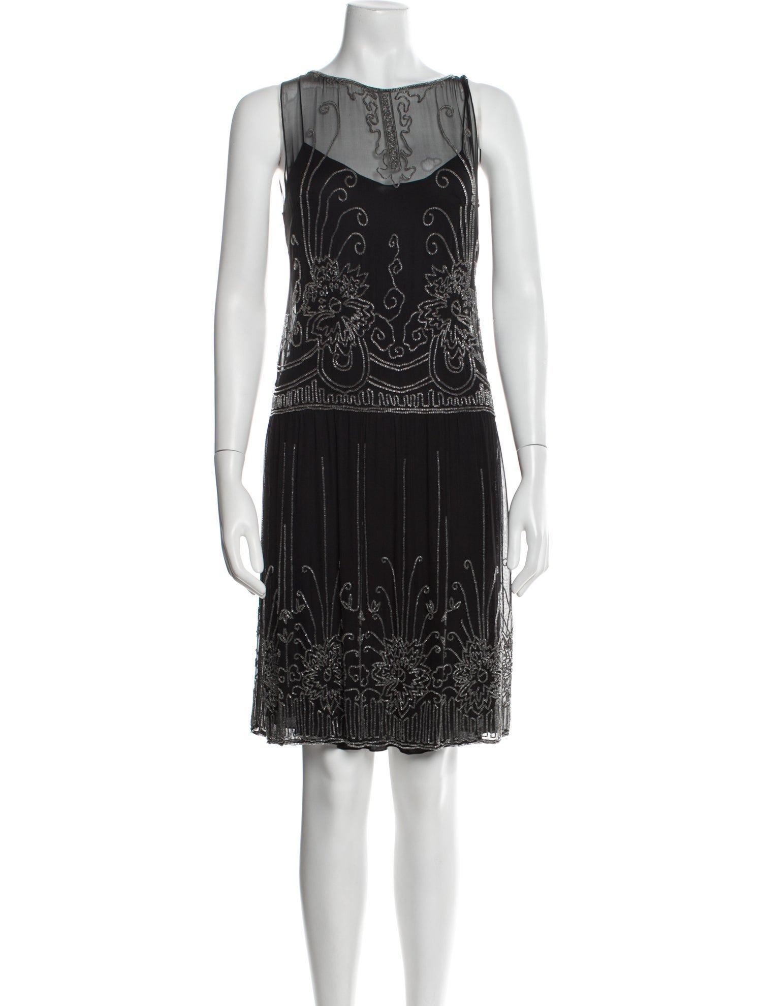 Ralph Lauren Collection Silk Knee-Length Dress