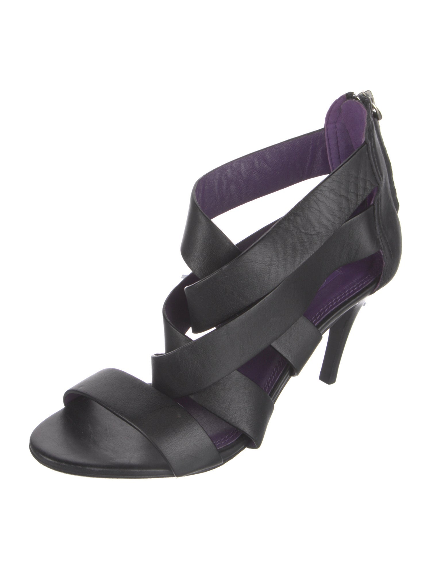 Ralph Lauren Collection Leather Slingback Sandals