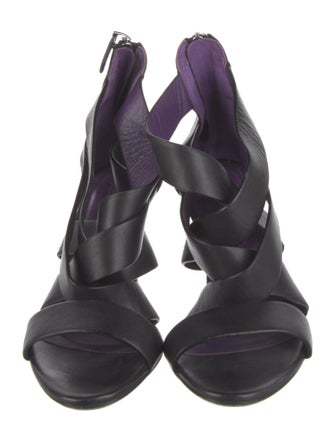Ralph Lauren Collection Leather Slingback Sandals