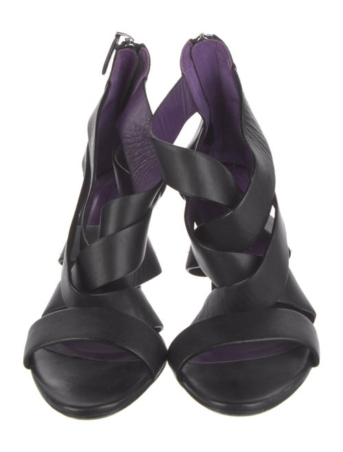 Ralph Lauren Collection Leather Slingback Sandals