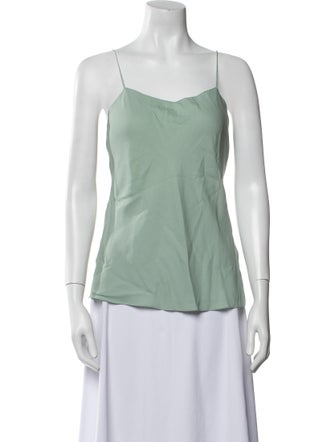 Ralph Lauren Collection Silk Square Neckline Top
