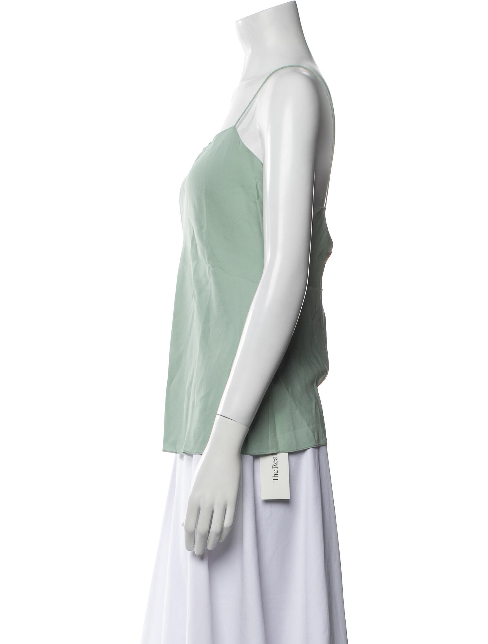 Ralph Lauren Collection Silk Square Neckline Top