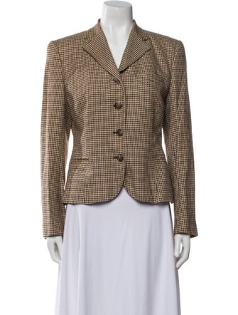 Ralph Lauren Collection Houndstooth Print Blazer