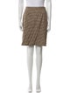 Ralph Lauren Collection Houndstooth Print Knee-Length Skirt