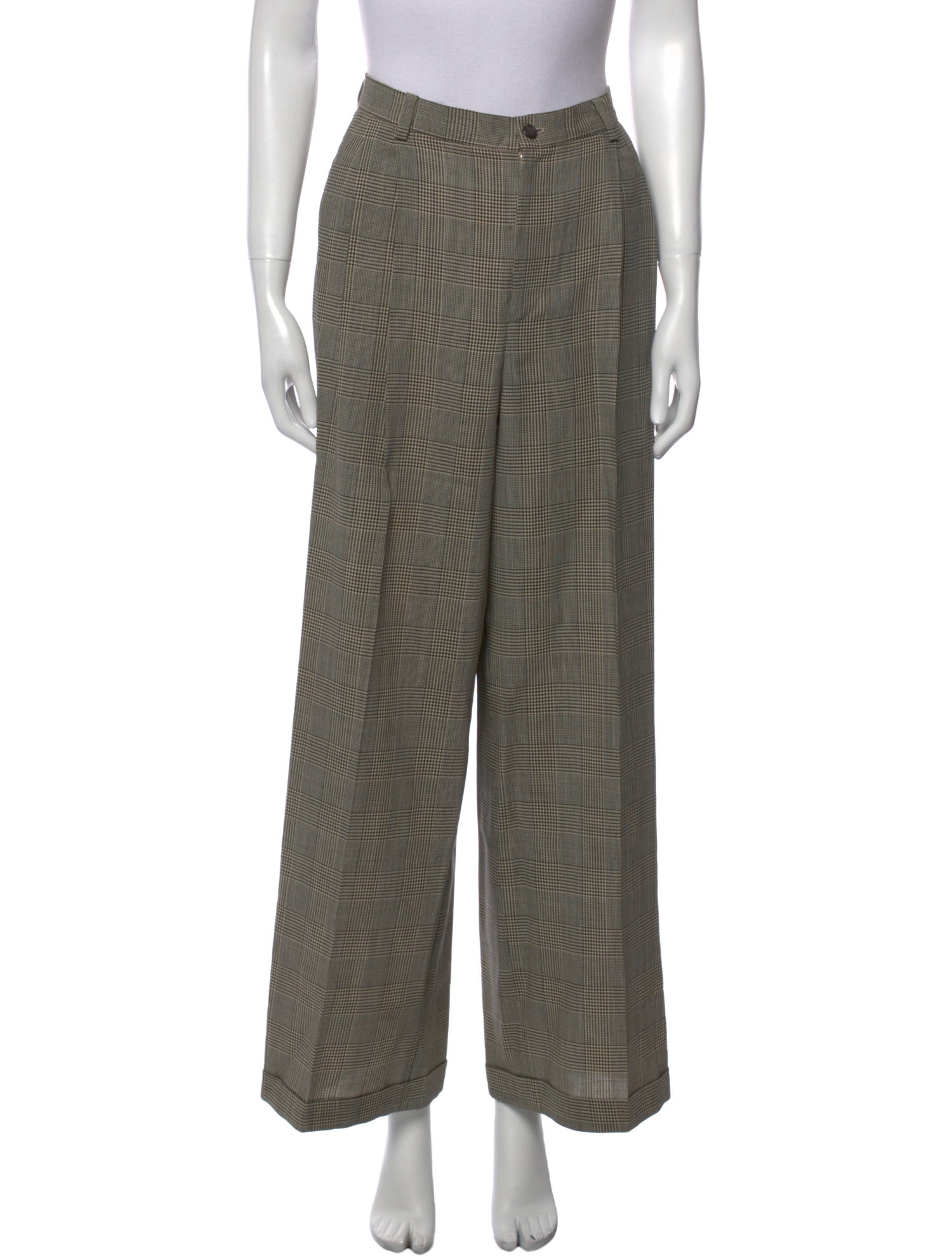 Ralph Lauren Collection Wool Wide Leg Pants