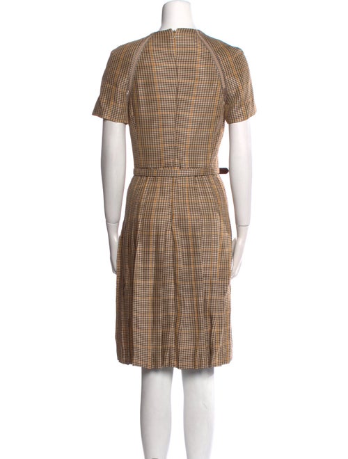 Ralph Lauren Collection Plaid Print Knee-Length Dress